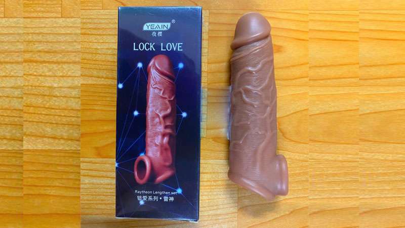 Bộ sản phẩm bao cao su đôn dên Lock love có quai đeo